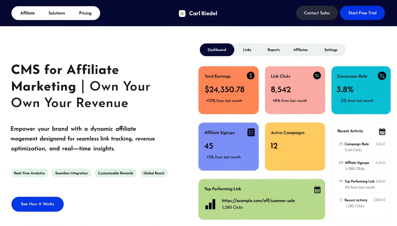 CMS for Affiliate Marketing | Own Your Links, Own Your Revenue | Carl Riedel