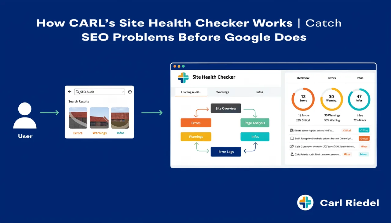 How CARL's Site Health Checker Works | Catch SEO Problems Before Google Does | Carl Riedel
