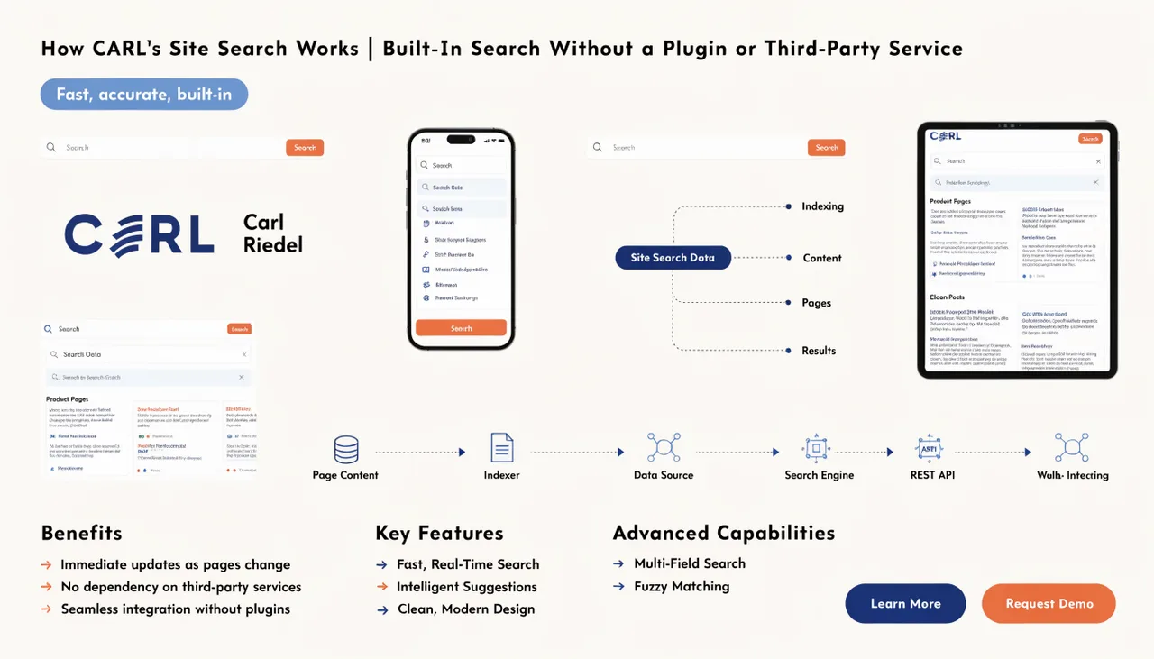 How CARL's Site Search Works | Built-In Search Without a Plugin or Third-Party Service | Carl Riedel