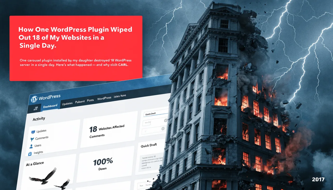 How One WordPress Plugin Wiped Out 18 of My Websites in a Single Day