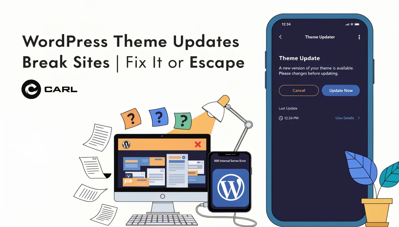 WordPress Theme Updates Break Sites | Fix It or Escape | CARL